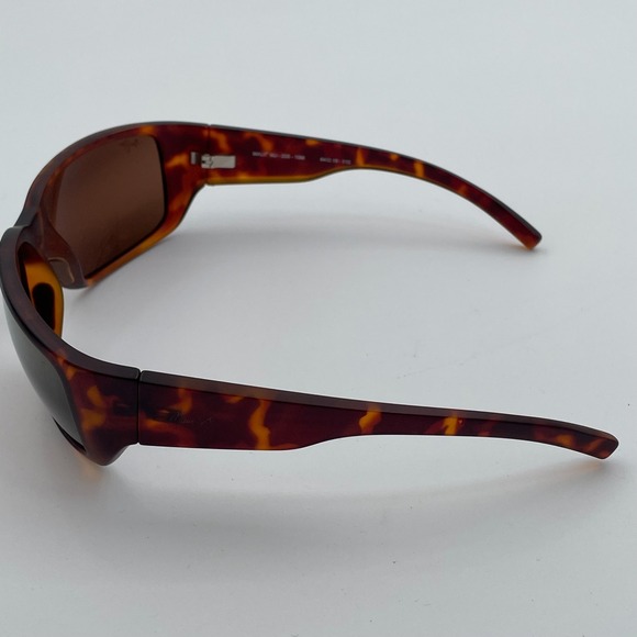 Maui Jim Seawall Sunglasses Brown Tortoise w/ Carrying Case MJ 235 10M - Picture 3 of 11